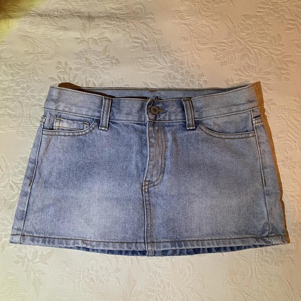 Brandy Melville Denim Blue Mini Skirt